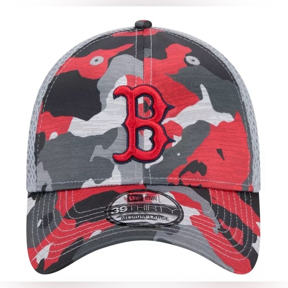 New Era Boston Red Sox 39Thirty Active Stretch Fit Camo Hat - Picture 2 of 7